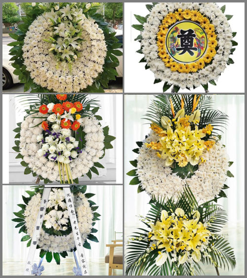 山东青岛胶州市胶西镇前进庄村花圈速递